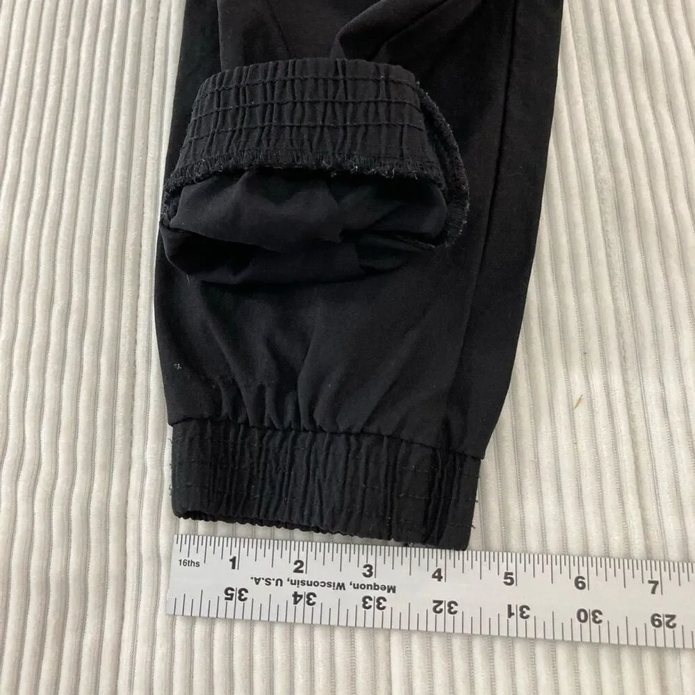 Hurley Boys 14/16 Black Nylon Jogger Pants Pull-On Pockets Outdoor Gorpcore